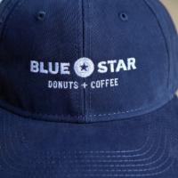Navy Hat · The ultimate “Donut Dad Hat” in brushed cotton twill with a self-fabric closure and embroide...