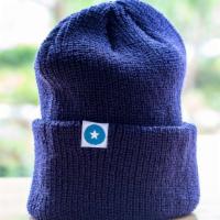 Beanie Cap · Glaze your noggin with a Blue Star Beanie! Knit beanie cap with cuff and embroidered logo.