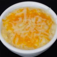 Cheese Grits · Porridge made from ground corn. gluten free.