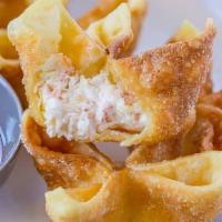 Crab Puffs (8)蟹角 · Crispy crab puffs filled with cream cheese