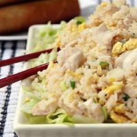 Diced Chicken With Salted Fish Fried Rice咸鱼鸡炒饭 · 