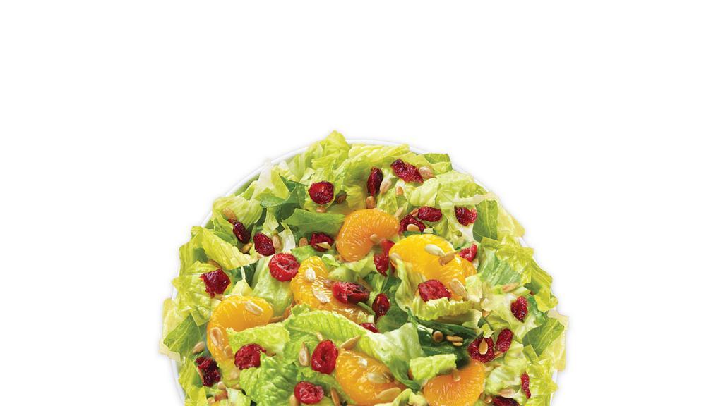 Mandarin Cranberry · Calories 150. Mandarin oranges, dried cranberries, sunflower seeds, mixed greens. Poppy-seed vinaigrette dressing (calories 325).