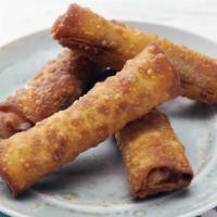 Egg Roll (2 Pieces) · Savory filling wrapped in a paper thin wrapper and deep-fried.