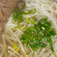 Beef Pho    · beef, rice noodle onion, cilantro, bean sprouts, beef broth, spring mix vegetable