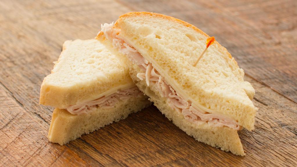 Turkey & Provolone · Served on thin-cut Honey White bread with mayonnaise.