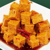 Pon Pon Tofu · Spicy. Fried tofu coated with our sweet and spicy Chinese BBQ plum sauce. (Please note: Pon ...