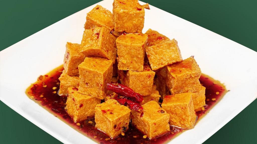 Pon Pon Tofu · Spicy. Fried tofu coated with our sweet and spicy Chinese BBQ plum sauce. (Please note: Pon Pon sauce cannot be made vegan).