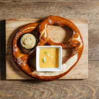 Giant Bavarian Pretzel · Beer cheese, mustard.