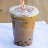 Boba Drinks · Milk (Flavor mixed with non-dairy creamer topped with ice)