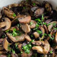 Mushrooms · Served with choice of one sauce.