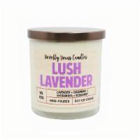Lush Lavender Candle · Strong floral meets lush softness in this candle with fragrances of lavender, soft cashmere,...