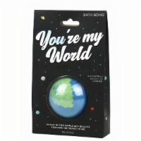You'Re My World Bath Bomb · Let them know they mean the world to you. This fizzy bath bomb in the shape of planet earth ...