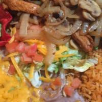 Fajita Combination
 · *Notice: All steak, eggs, and hamburgers are cooked to order. Consuming raw or undercooked f...