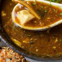 Hot & Sour Soup With Shrimp Toast · 