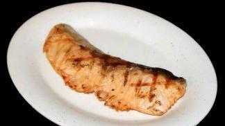 Teriyaki Salmon · Charbroiled salmon with teriyaki sauce.