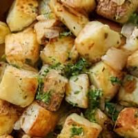 Home Style Potatoes · diced potatoes sautéed to golden brown deliciousness