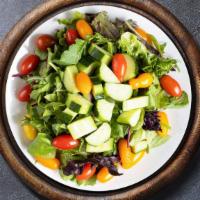 Monster House Salad · (Vegetarian) Romaine lettuce, cherry tomatoes, carrots, and onions.