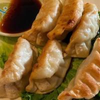 Fried Pot Stickers (6) · Choice of pork, chicken, or vegetables.