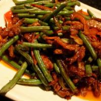 Szechuan Pork With String Beans · 