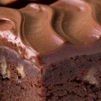 Fudge Brownie · A soft walnut brownie topped with rich house-made fudge.