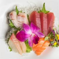 Sashimi Special Combo · 10 pieces sashimi, tuna, yellowtail, salmon, shrimp and white fish.
