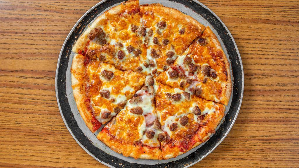 The Meat Lover'S · Pepperoni, Canadian bacon, salami, ground beef and Italian sausage