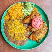 Chicken Tacos Rancheros · Marinated chicken strips grilled & stuffed w/pico de gallo into three corn or two flour tort...