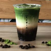 Matcha Coffee · Cold brew coffee + milk + premium matcha. Contains dairy. Dairy free substitutes available.