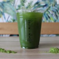 Iced Matcha Americano [Dairy Free] · Filtered water + premium grade matcha from Japan. Size 16oz
