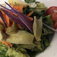 Los Olivos Salad · Mix greens tossed with mustard vinaigrette.