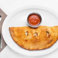 Calzones · For a special treat, try Mia's calzones: folded, seasoned pizza crust stuffed with sauce and...