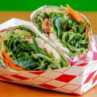 Veggie Wrap · Meatless wrap. add chicken for an additional charge.