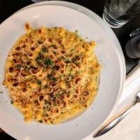 Lph Mac And Cheese · Cavatappi Pasta in our own special 7-Cheese Sauce. Topped with Breadcrumbs and Parmesan