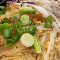 Pad Thai · Thin rice noodle stir-fried, egg, tamarind sauce, green onion, bean sprout.
