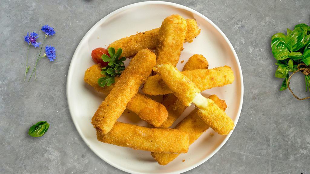 Cheese Chaser Sticks · 10 Mozzarella cheese sticks battered and fried until golden brown.