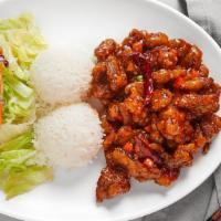 General Tao'S Chicken · Boneless fried chicken with sweet, sour and spicy sauce.