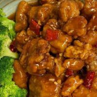 General Tso'S Chicken · Spicy. Tender chunks of fried chicken in a special tangy house sauce.