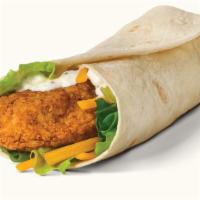 Ranch Chicken Wrap · Made with homemade Ranch, shredded Cheddar and lettuce (330 cal).