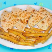 Kids' Cheese Quesadilla · Includes Favoritos® soda and french fries or Rice & beans.