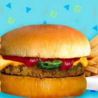 Kids' Cheeseburger · Includes Favoritos® soda and french fries.