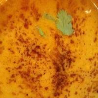 Butternut Squash Soup · Cream homemade butternut squash lightly spiced with clove and cinnamon.