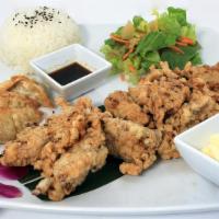 Furikake Chicken Combo · Furikake Crispy Fried Boneless Chicken (white meat) served with a side of Japanese Kewpie Ma...