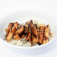 Chicken Teriyaki Bowl · Grilled Chicken Breast Marinated in Ginger Soy topped with our Homemade Sweet Teriyaki Sauce...