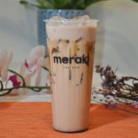 Meraki Classic Milk Tea · Our classic black milk tea made with non-dairy creamer and brown sugar syrup.