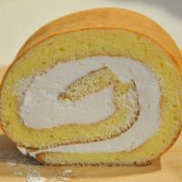 Swiss Roll (1 Piece) · Homemade swiss roll cake filled with light vanilla cream.