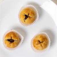 Pastry Bites (Set Of 3) · Homemade purple yam and red bean filling, inside our handmade puff pastry shell.
