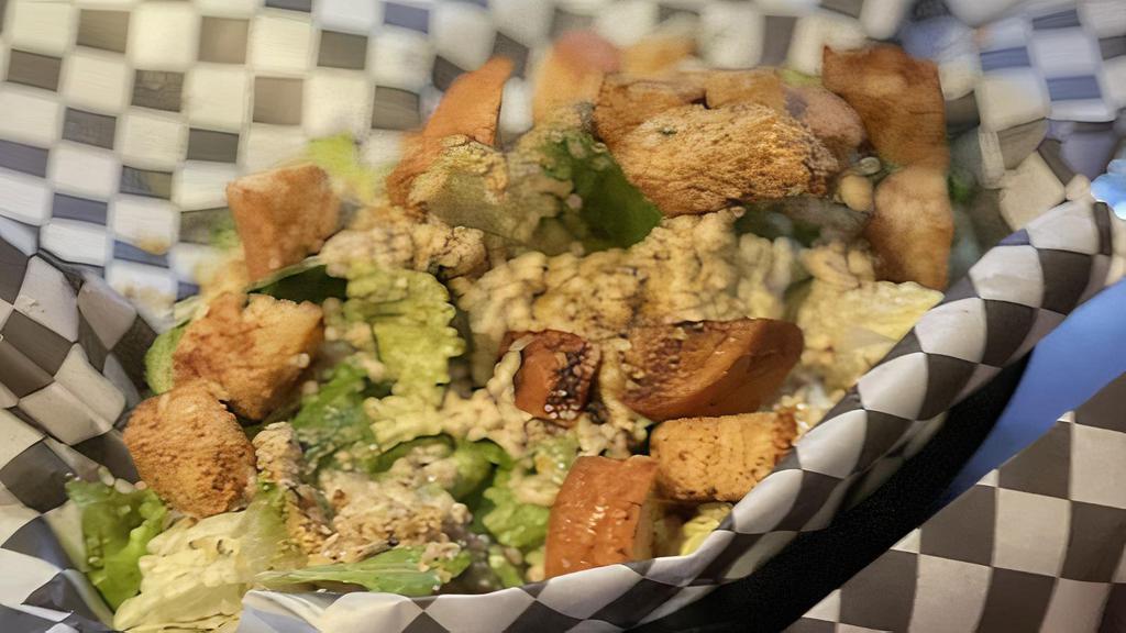 Caesar - Large · romaine and croutons tossed in a cashew caesar dressing