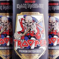 Trooper British Beer · 16oz can created by Iron Maiden