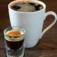 Americano · Satellite core espresso combined with hot water for unique coffee flavor.
