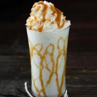 Vanilla Caramel Frio (Caffeine-Not) · Our 'caffeine-not' iced blend of milk, vanilla and real caramel, topped with freshly made wh...